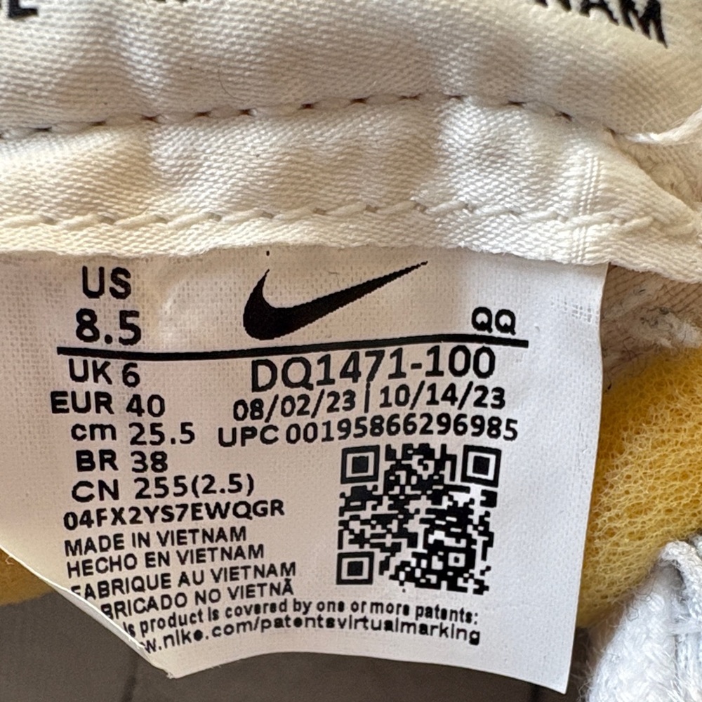 Nike Wmns Blazer Mid ‘77 Jumbo Swoosh White Black DQ1471-100 s 8.5 - Picture 11 of 11